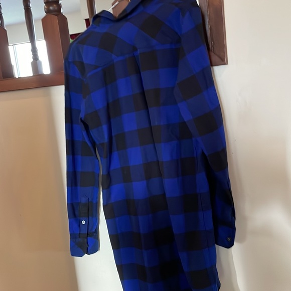 TNA Blue Buffalo Plaid Dress - Picture 5 of 5